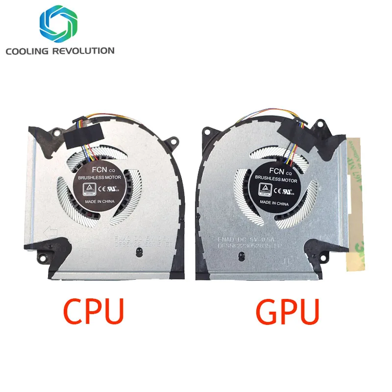 Laptop CPU GPU Cooling Fan DC5V 0.5A 4-Pin 13NR05110P01011  13NR0510P02011 For ASUS ROG Strix G513QE