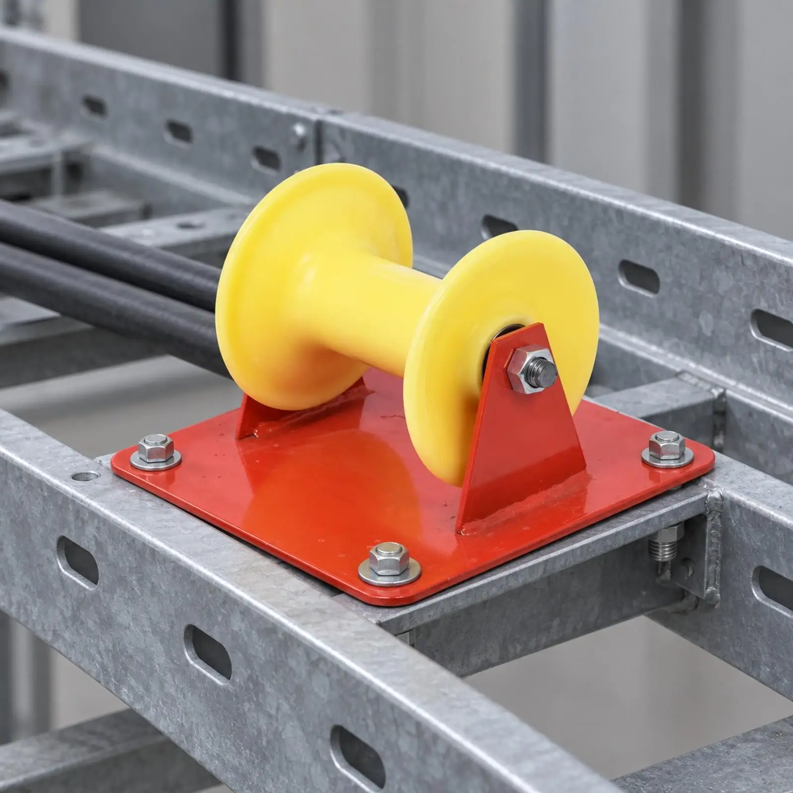 Nylon Cable Pulley Wheel Roller for Pulling Wire with Heavy Duty Frame for Electric Cable Routing Tool