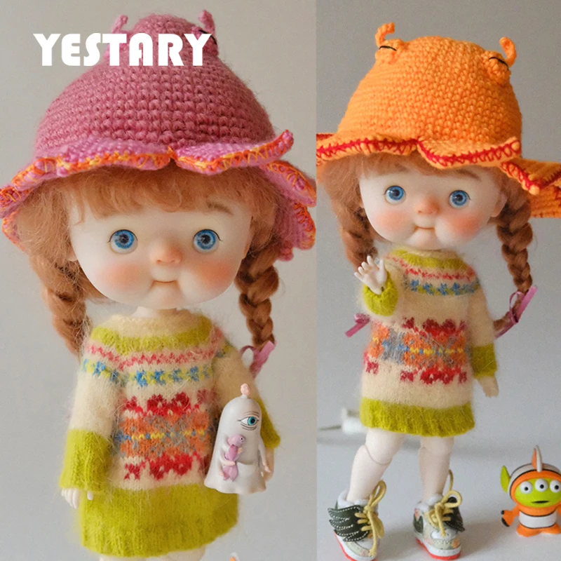 YESTARY BJD Doll Clothing For Qbaby Doll Accessories Clothes knitting Hat Shoes Jacquard Wool Dress For Girl Gift Free Shipping