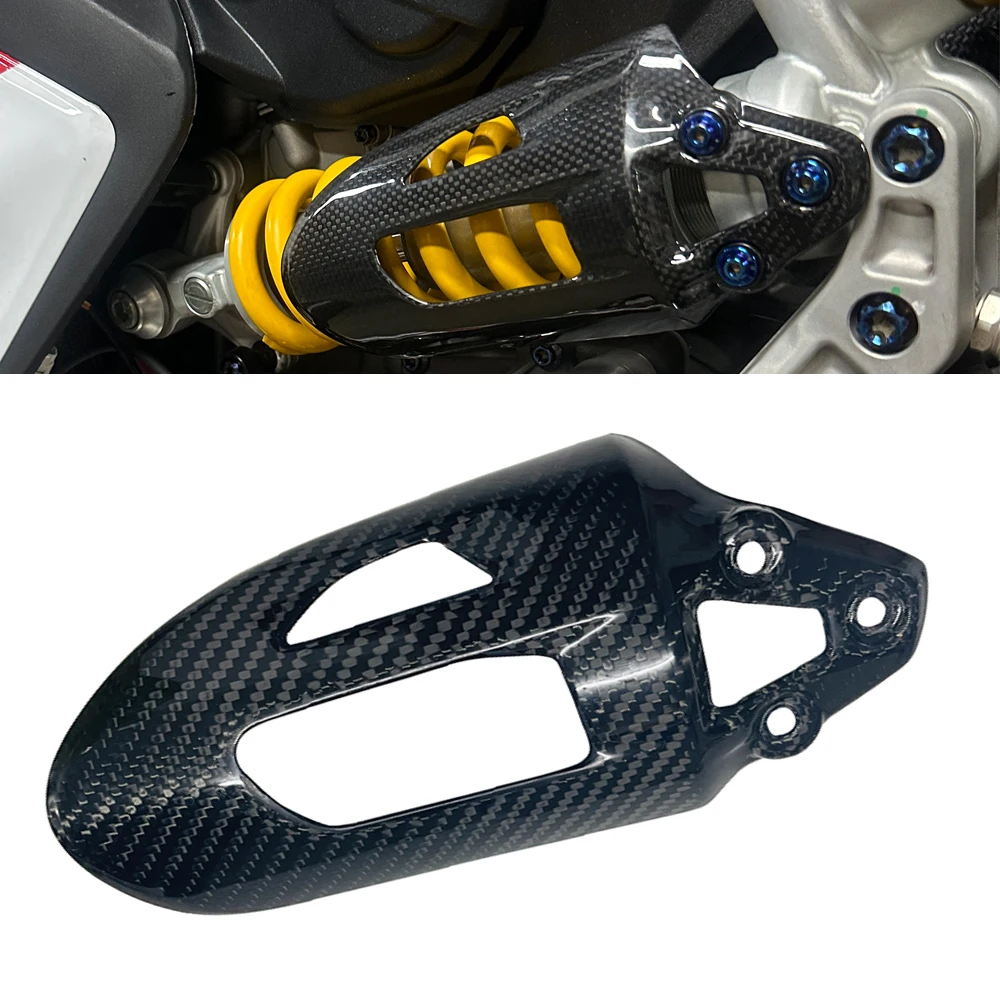 

For DUCATI Streetfighter / Panigale V2 899 959 1199 1299 Carbon Fiber Shock Absorber Cover Protection Motorcycle Modified Parts