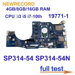 ノートブックおよびコンピューター用のマザーボード,19771-1コアi3, i5, i7-10th cpu,4GB, 8GB, 16GB RAM, 4GB, 8GB, 8GBおよび16GBのデバイス,nhq711008