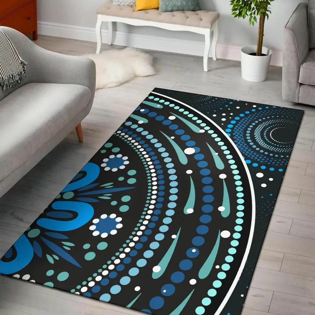 

Australia Aboriginal Area Rug River Of Life 3D Printed Room Mat Floor Anti-slip Carpet Home Decoration Themed Living Room Carpet