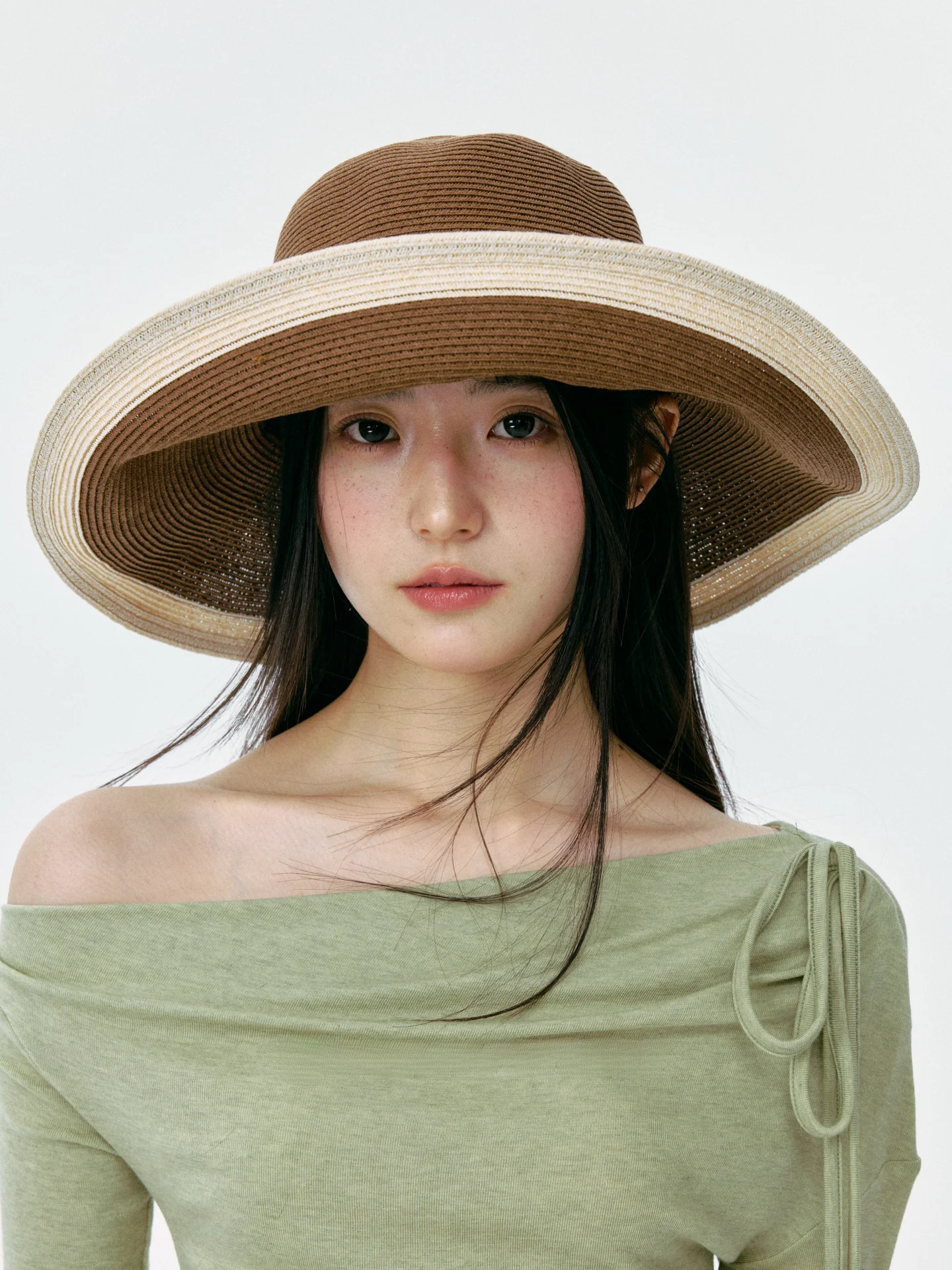 レディースつば広麦わら帽子-春夏秋-旅行-日焼け対策-ビーチバケーションハット-エレガントスタイル-折りたたみ式-中厚