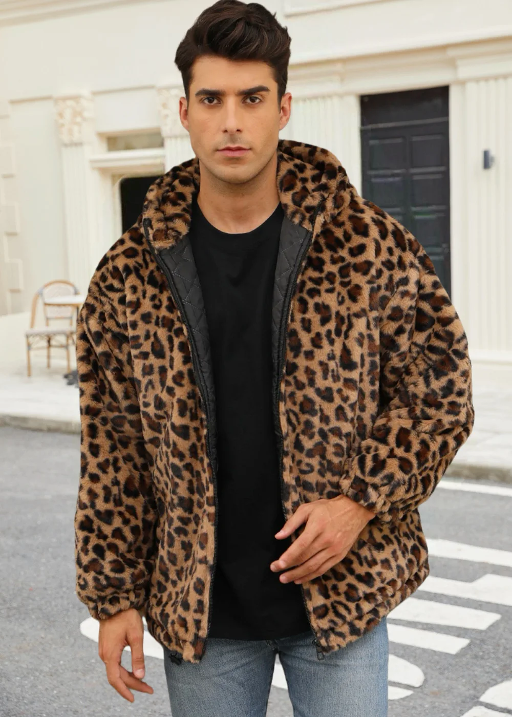 Yellow leopard print