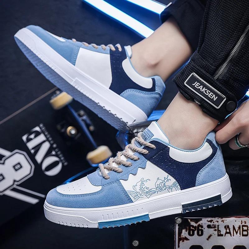 رجل أحذية رسمية باطن لينة المنخفضة قطع الرجعية اليومية أحذية مشي غير رسمية 2025 طالب جديد مريح عدم الانزلاق أحذية رياضية للرجال