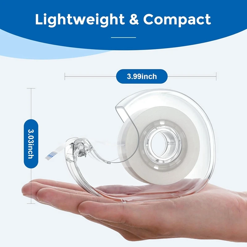 AEF7-شريط شفاف مع موزع وإعادة تعبئة، يستخدم لتغليف الهدايا، واللوازم المنزلية والمدرسة والمكتبية، 0.7 × 1000 بوصة، 8 عبوات #5
