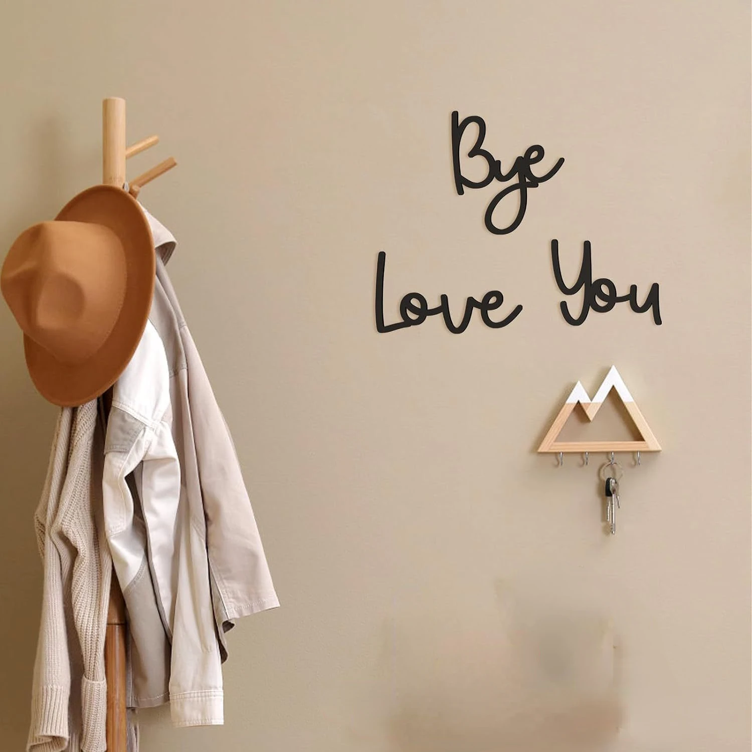 Personalized Fashion LOVE YOU BYE Wooden Sign Home Decoration Bohemian Decoration Wall Decoration Room Decoration