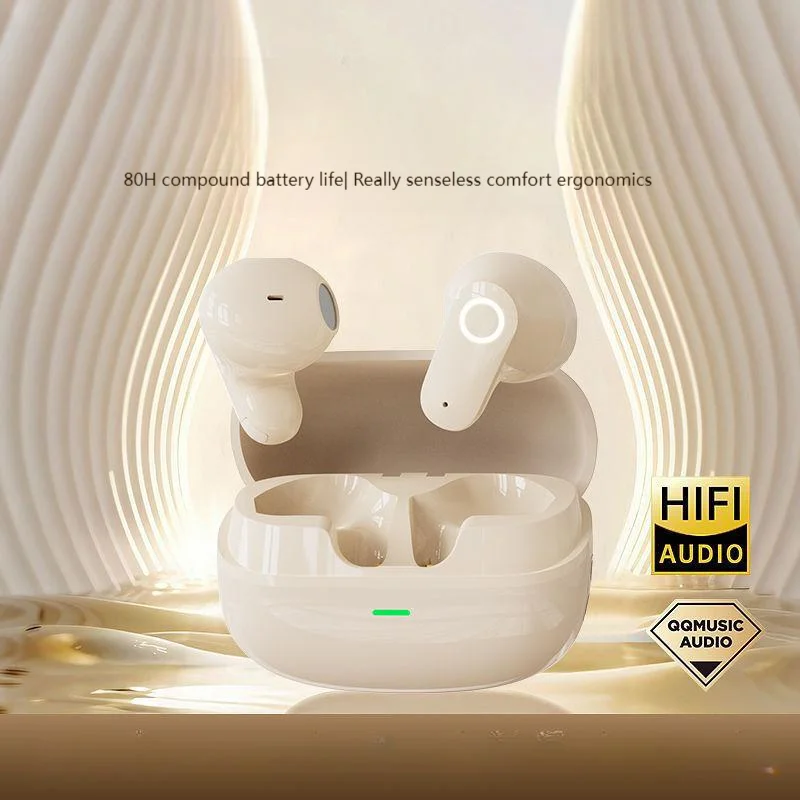 

Mini Wireless Bluetooth Earphones 80H Long Battery Life ENC Call Noise Reduction Panoramic Stereo Half in ear Sports headphones