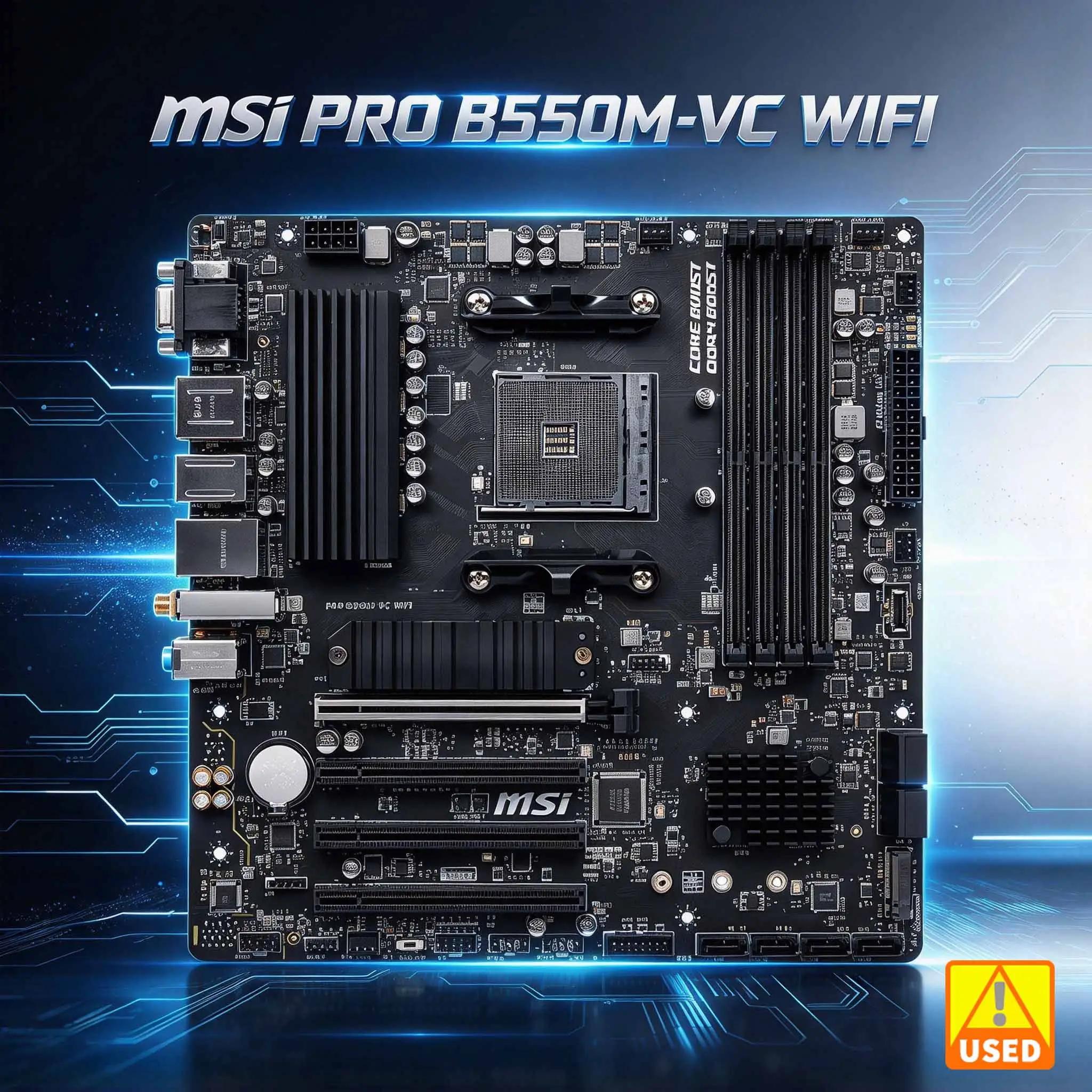  MSI PRO B550M-VC WIFI Motherboard support 5800X 5900X 5700X 5300G 5600G cpuAMD B550 2x M.2 4xDDR4 128GB Socket AM4 Micro-ATX