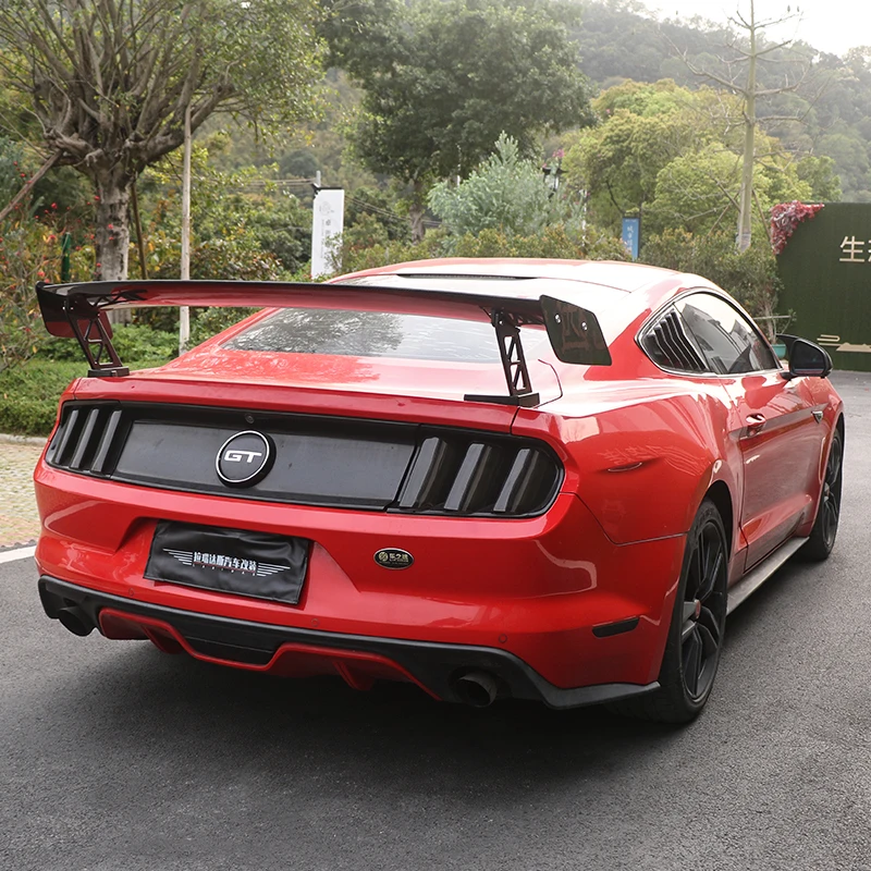 

GT500 Code Red Style Carbon Fiber Rear Spoiler For Ford Mustang 2015-2023 Adjustable Tail Wing Car External Body Kit