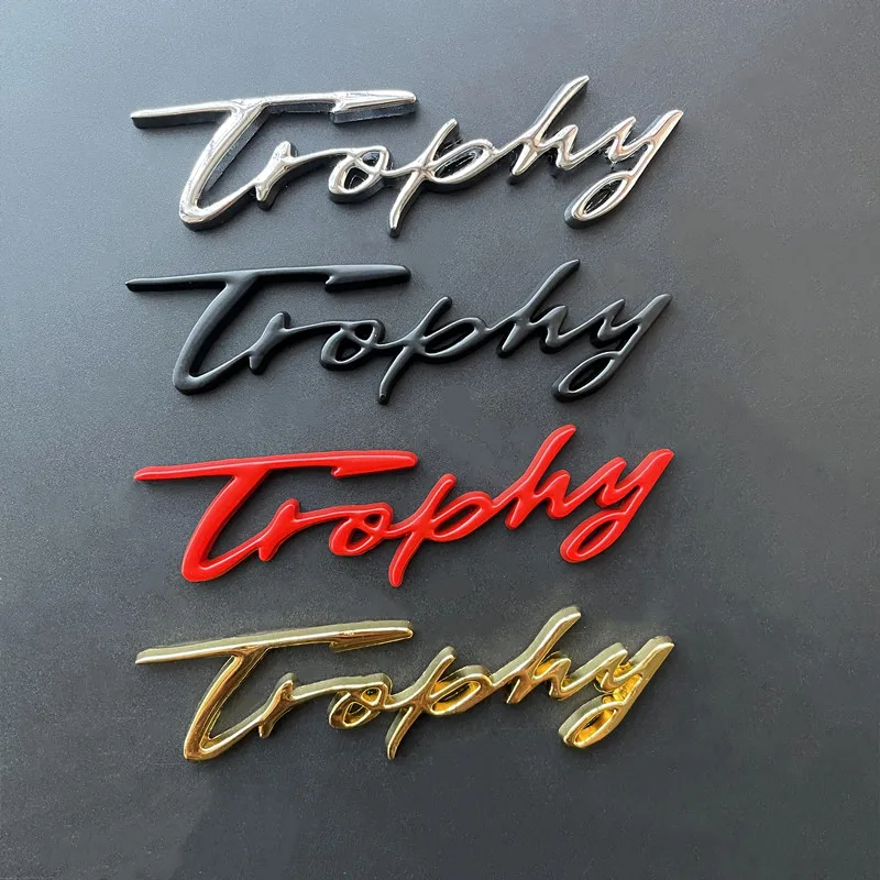 3D Metal Trophy Letters Logo Emblem Trunk Badge Auto Decals Rear Side Stickers For MG 6 Morris 3 ZS ZT GS TF GT ZR TF