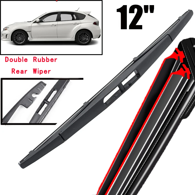 

Car Wiper 12" Rear Wiper Blade For Subaru XV MK4 2012 - 2016 Windshield Windscreen Clean Tailgate Window Car Rain Brush