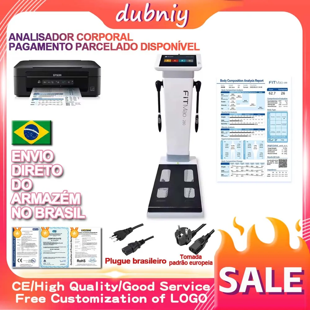 Smart Body Fat Scale Bluetooth Digital Weight Scale Balança de Bioimpedância Inteligente Digital Banheiro Peso Corporal