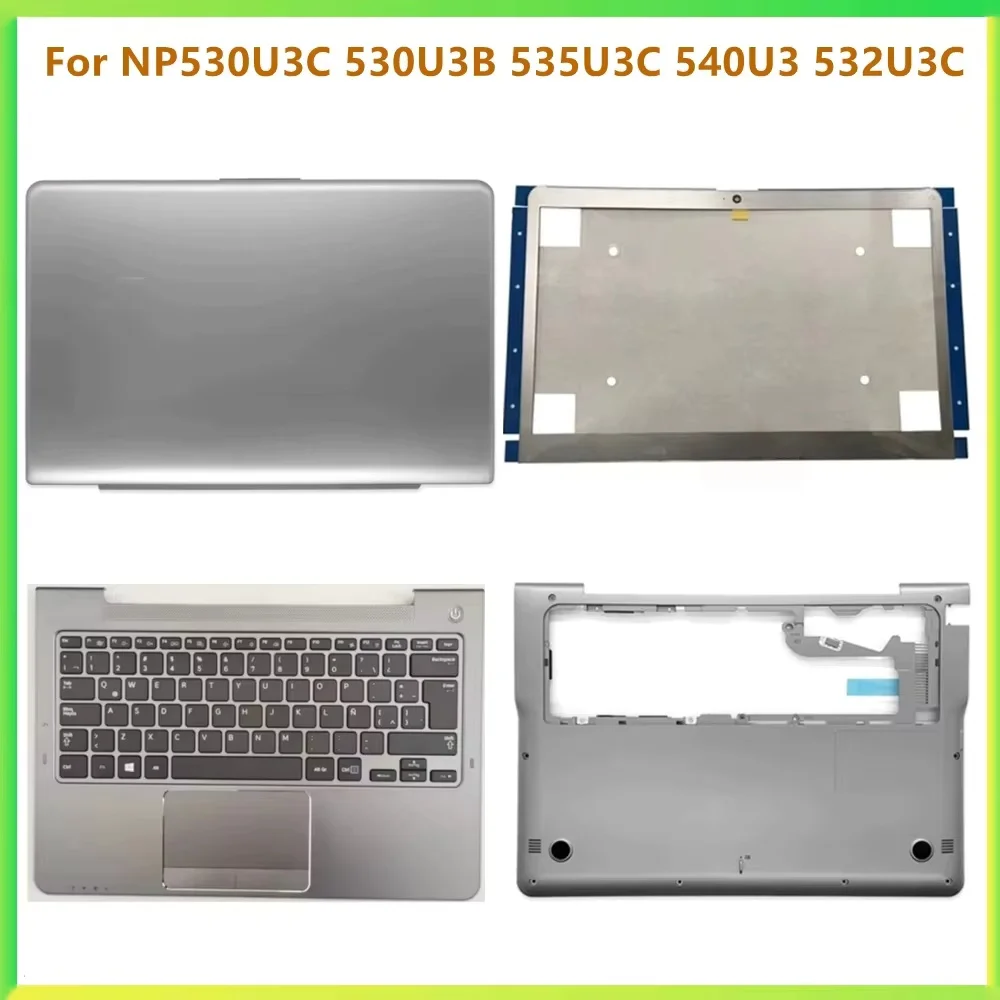 

New Laptop LCD Back Bezel Front Frame Palmrest Upper Bottom Cover Case For Samsung NP530U3C NP530U3B NP535U3C NP540U3 NP532U3C