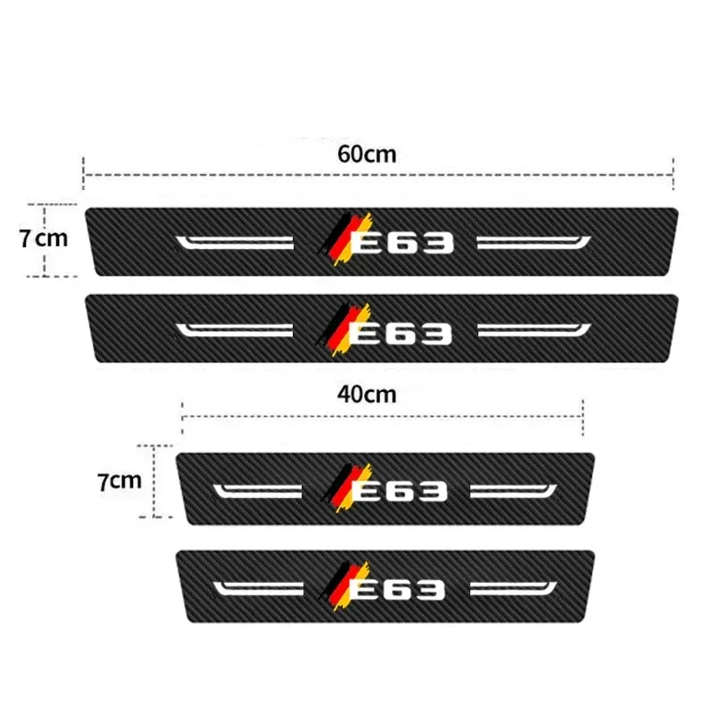 Picture 3: Car Sticker Anti Scratching, Threshold Strip, Anti-collision Strip, for Mercedes Benz E Class E63 Logo Protective Decor Sticker