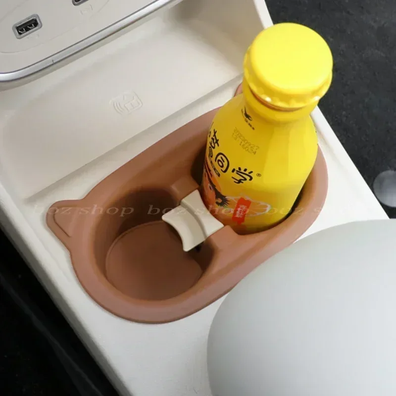 Water Cup Storage Box For ORA 03 2023 2024 Car Interior Central Control Silicone Storage Box Water Cup Box Storage Modification