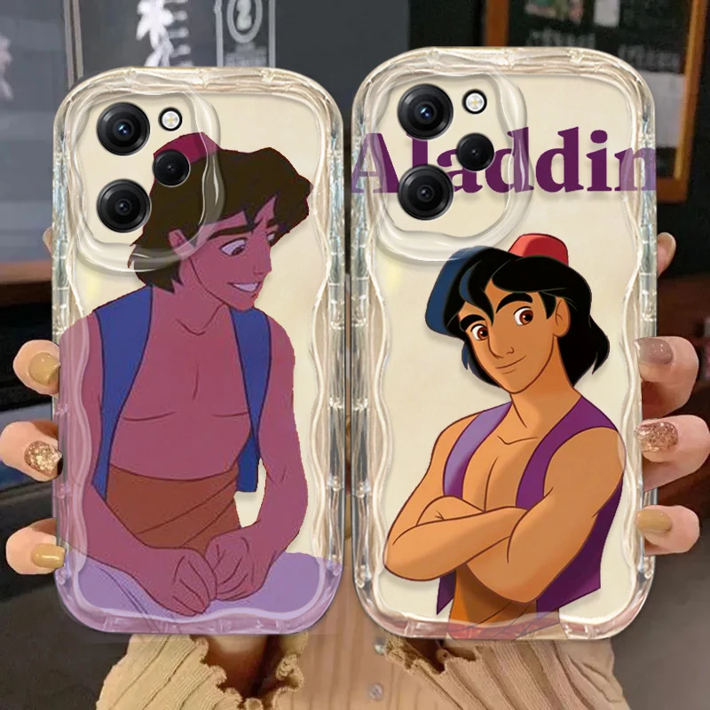 Disney Aladdin Aladdin Cover For Xiaomi Redmi Note 13 12 12Pro 11 10 Pro POCO F4 X3 X4 GT X5 X6 Wave Oil Phone Case