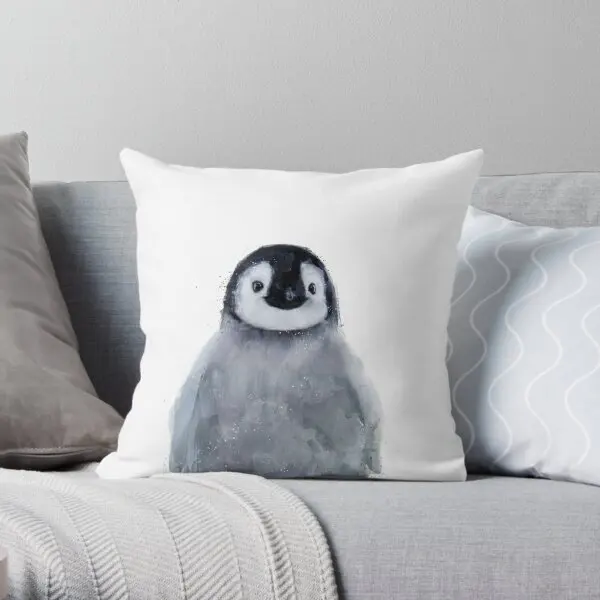 

Little Penguin Printing Throw Pillow Cover Home Anime Wedding Throw Decorative Hotel Soft Decor Pillows not include One Side