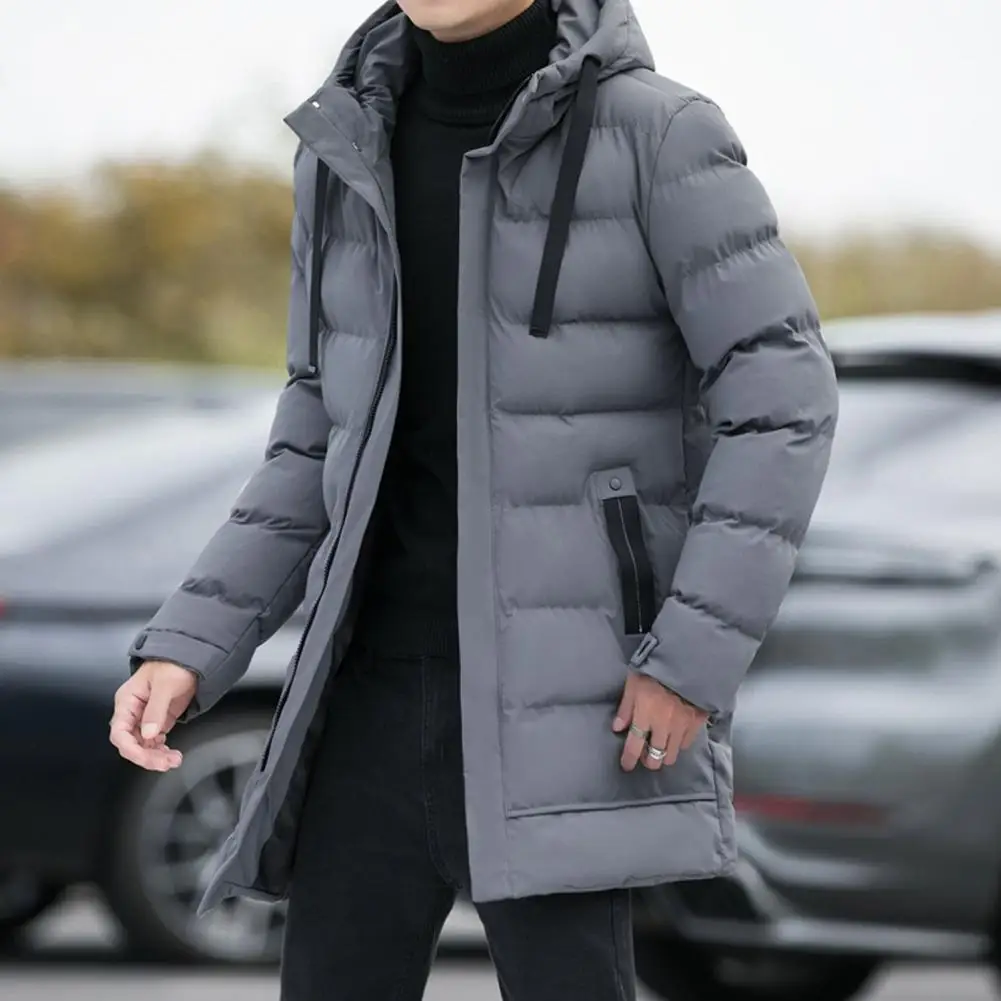 

2024 Winter Men's Fashion Casual Thickened Cotton Coat Korean Style Business Slims Smooths Your Silhouette Cotton-Padded Coat