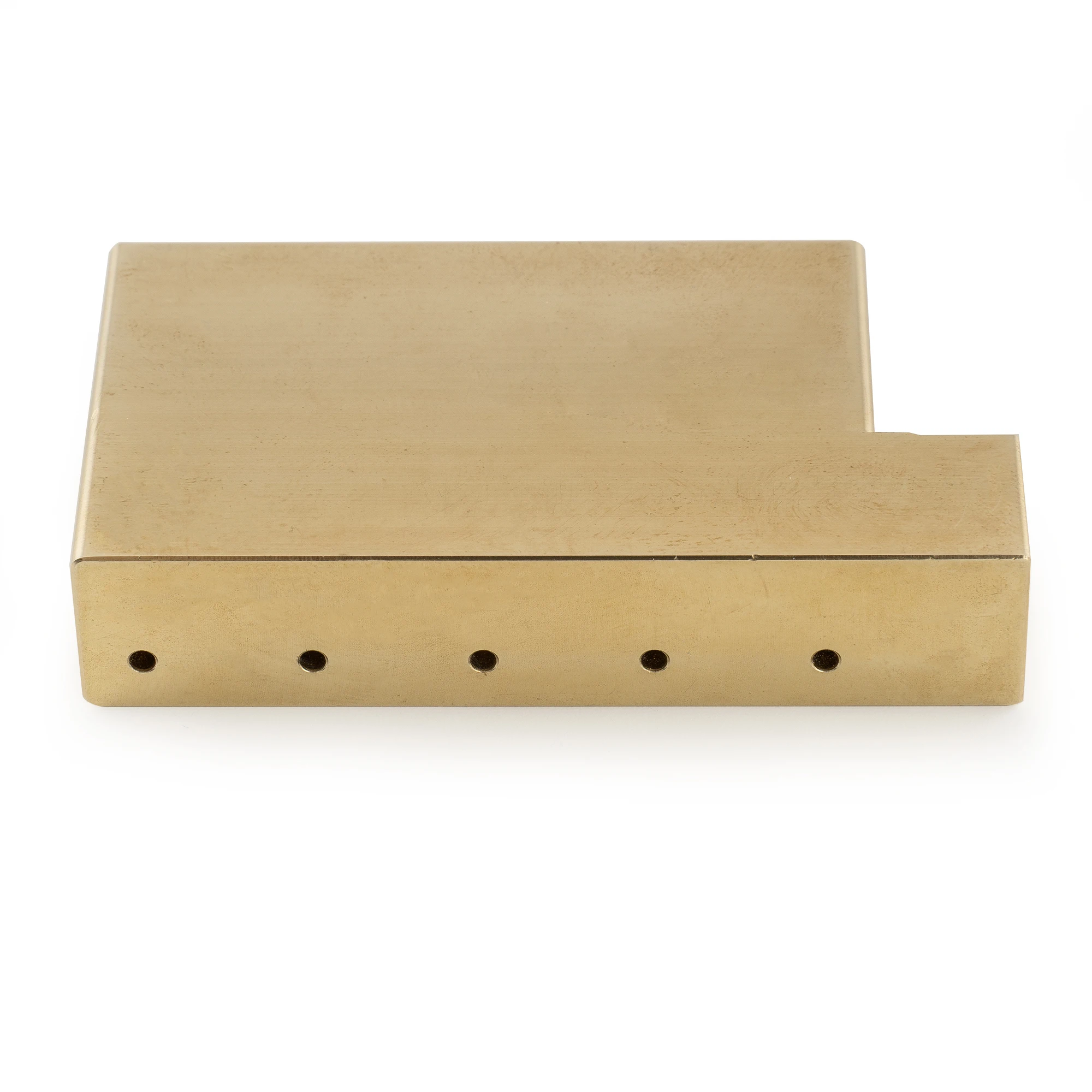 Musiclily Ultra Vollmassiver L-förmiger Tremolo-Block aus Messing/Stahl für E-Gitarren mit Floyd Rose Locking Tremolo-Brücke – Detail 5