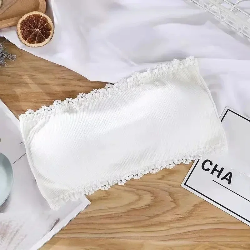 الصيف حمالات الصدر النساء الظهر الدانتيل مثير الصدر القمم سلس تنفس Underwea حمالة الصلبة غير مرئية الصدر يلتف الصدرية #4