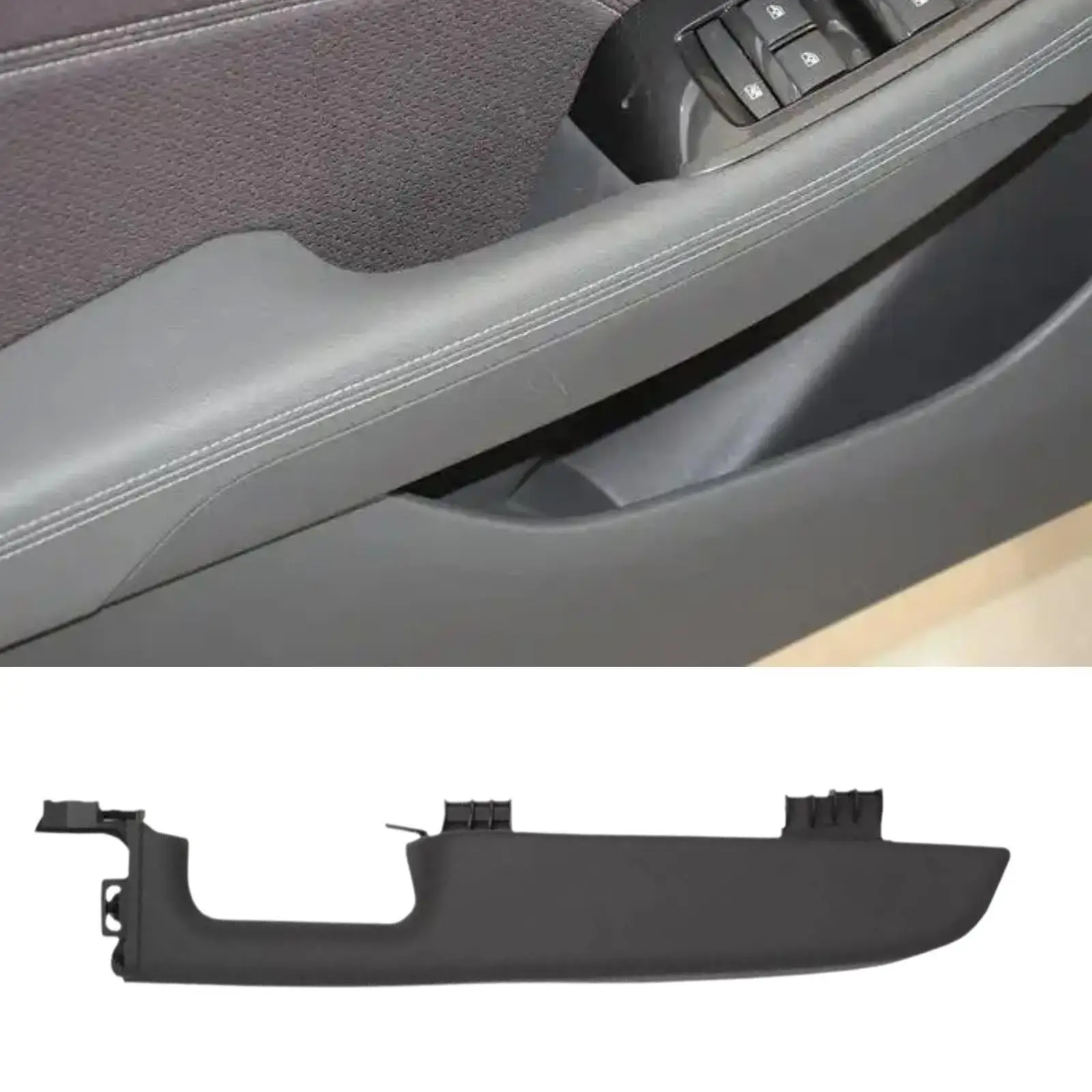 Front Door Armrest Handle 12472876 Accessories Compatible Black for Chevy