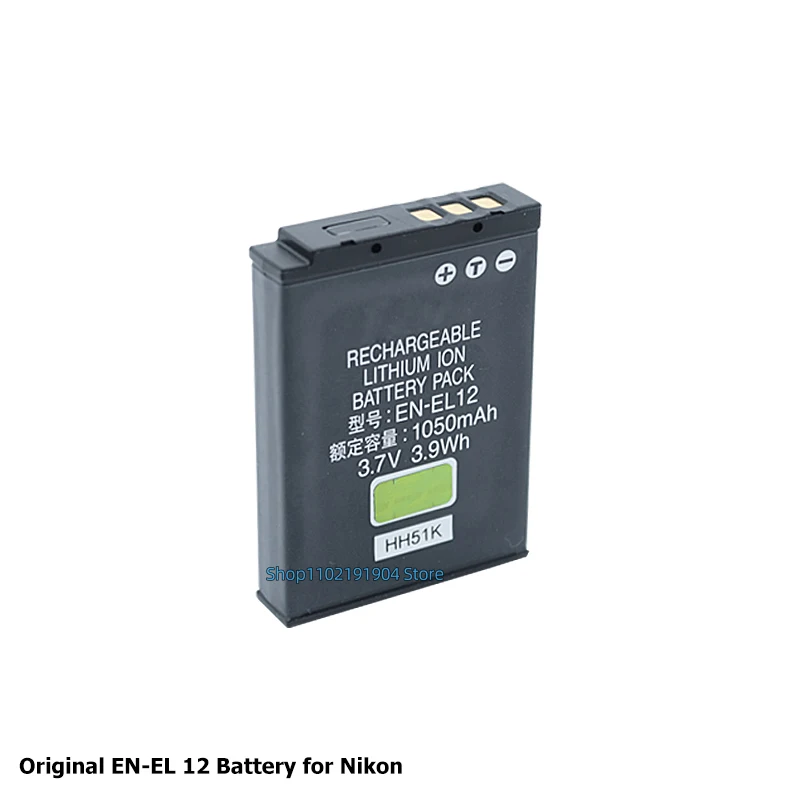 Original EN-EL 12 Battery for Nikon COOLPIX P300/310/330/340 S610/620/630/640 Etc Camera