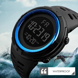 Men Digital Sports Watch Waterproof Casual Luminous Stopwatch Alarm Simple Army Watch for Outdoor And Indoor Sports