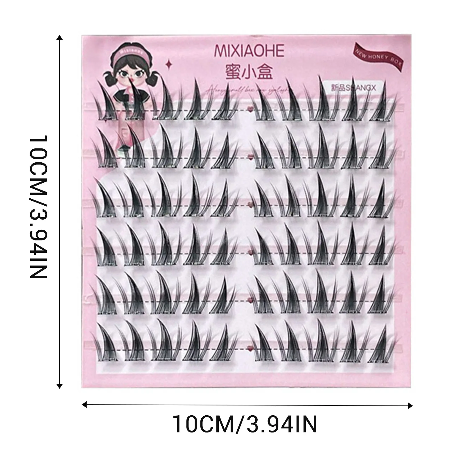 6 Rows Self Adhesive Cluster Lashes Glue-Free DIY Individual Eyelash Extension Natural Soft Lashes No Glue Needed Segmented Lash
