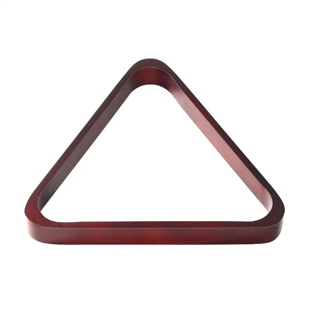 for Solid Wood Triangle Rack Set for Pool Tables with Diamond Rack 12 Chalk Cubes and Billiard Brush for Accurate Ball Setup
