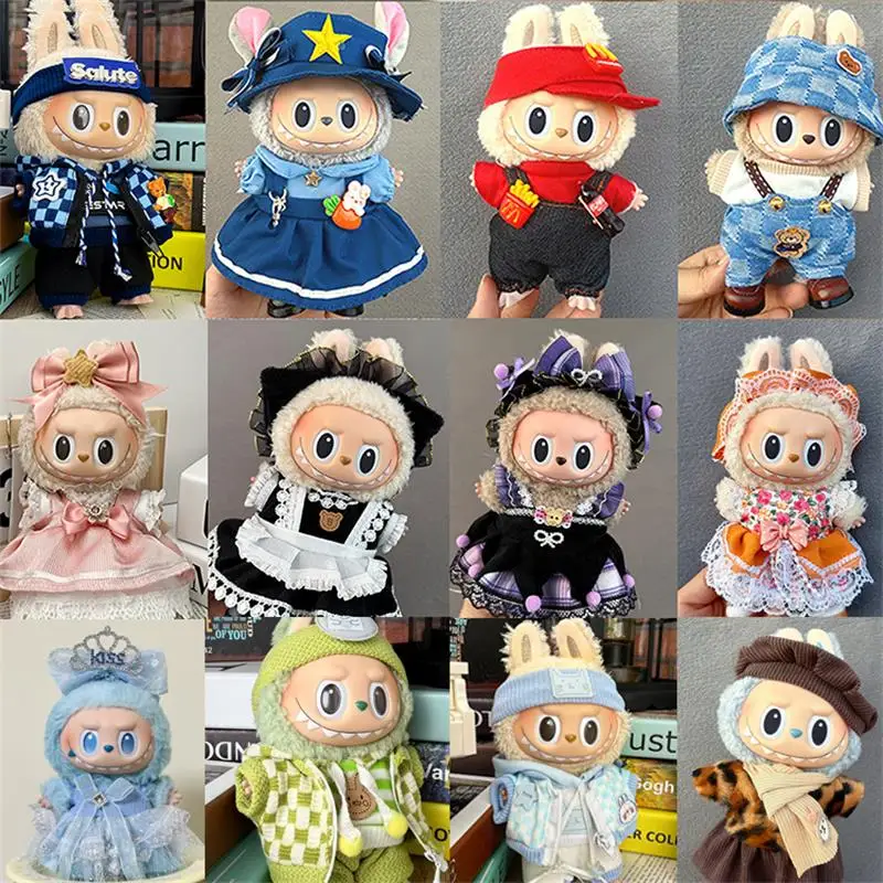 

Labubu Doll Clothes 1/2/3 Generation Labubu Doll Dress Up Props Diy Accessories Collection Trendy Toy Accessories