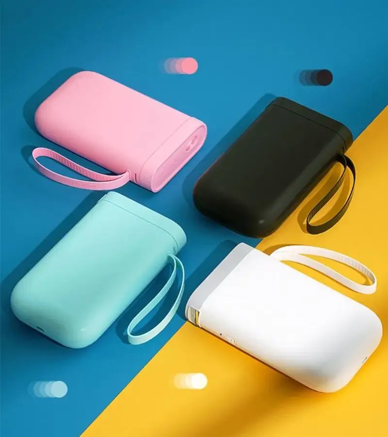 Mini Thermal Label Sticker Printer Inkless Portable Pocket Maker 12-15mm for Mobile Phone Machine Multi-Languages Mini Gift New