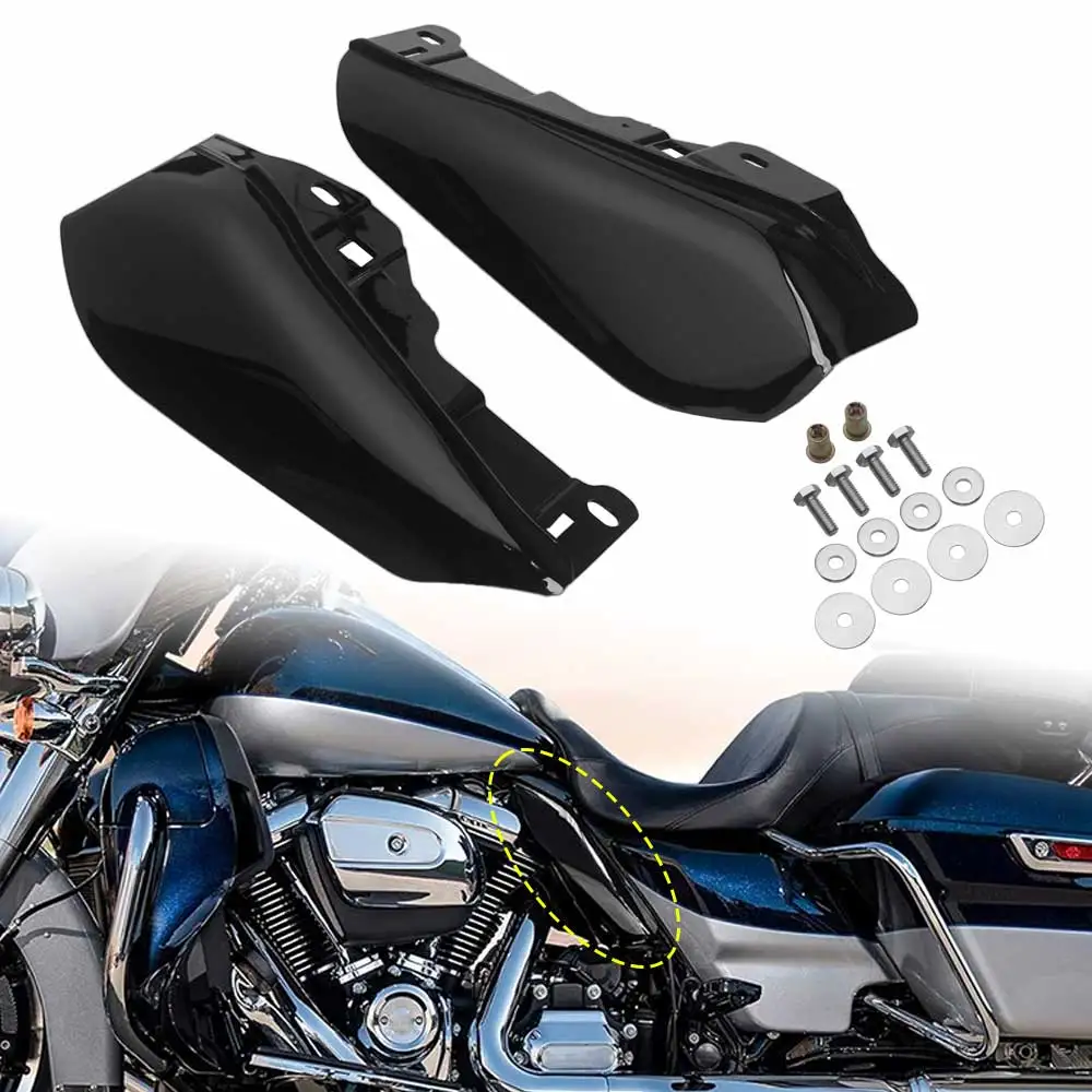 Motorcycle Heat Shield Mid-Frame Air Deflectors Fit For Harley‑Davidson Touring Street Road  Glide FLHX 2024 2025 2026‑Later