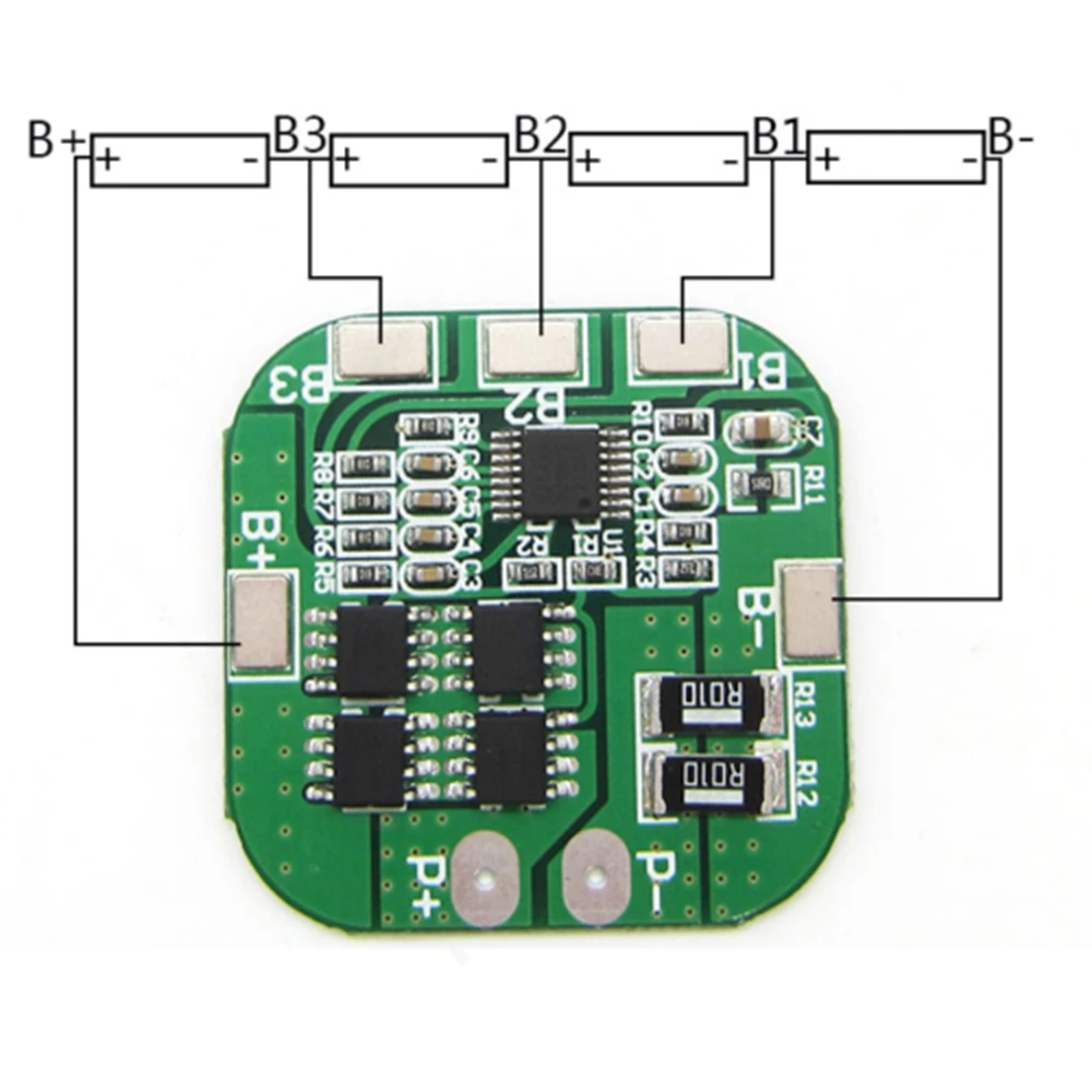 1szt 4S 14.8V / 16.8V 20A szczytowy akumulator litowo-jonowy BMS PCM płyta ochronna bms pcm do akumulatora litowego LicoO2 Limn2O4 18650 li