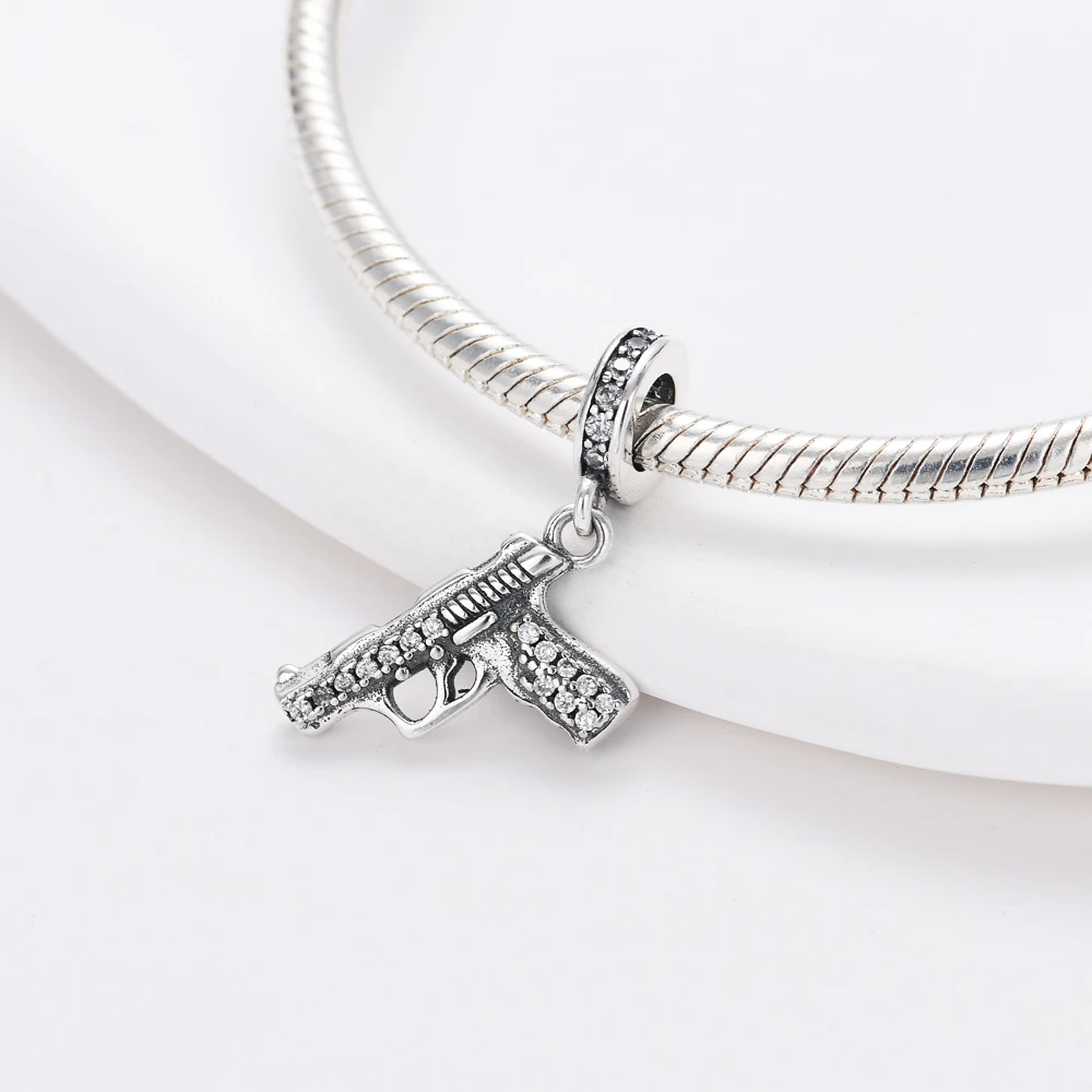 جديد 925 فضة أفضل صديق مجفف شعر سحر of ley 925 سلسلة مطرز صالح الأصلي قلادة سوار DIY بها بنفسك السيدات مجوهرات #3