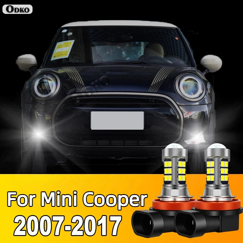 Front Fog Light 2pcs LED Bulb H8 Accessories For Mini Cooper F55 F56 R56 Clubman F54 R55 Convertible F57 R57 R60 R58 R61 R59