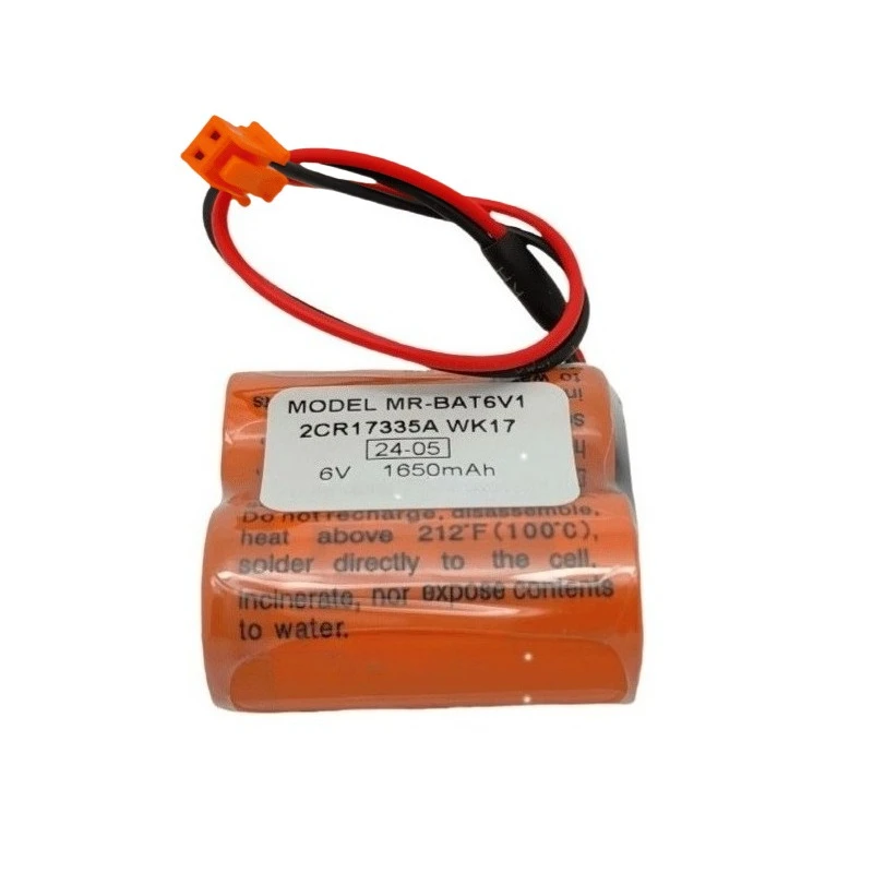 Newest MR-BAT6V1 6V 1650mAh Lithium-ion Rechargeable Battery for Mitsubishi M80 MR-J4 2CR17335A WK17 High Quality Drive Battery