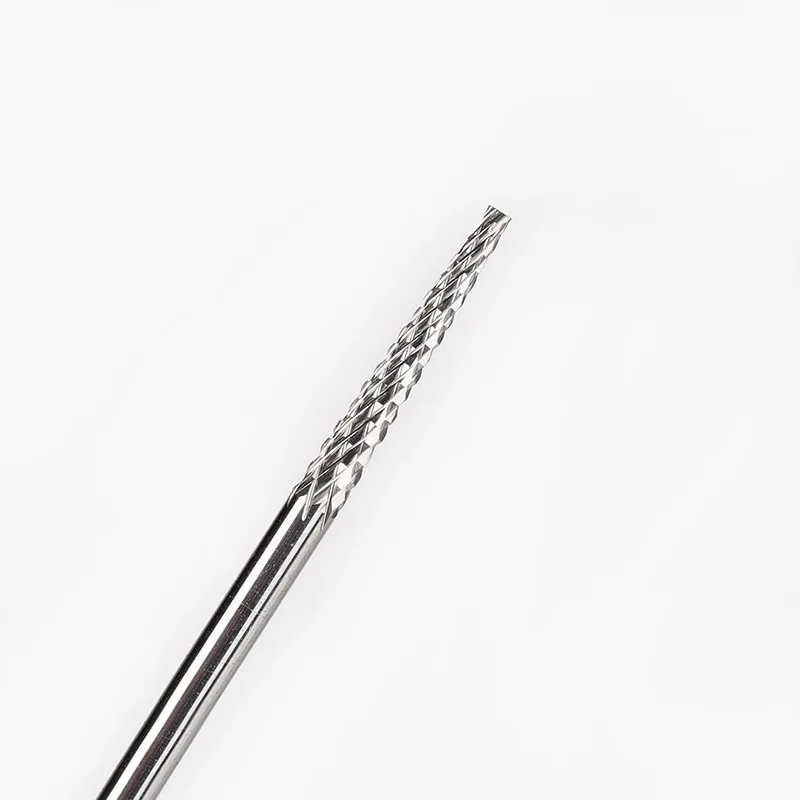 Jeu de forets à ongles en carbure entier, 5 pièces, pour perceuse de manucure électrique, accessoire dissolvant de vernis à ongles Gel, outils d'art des ongles