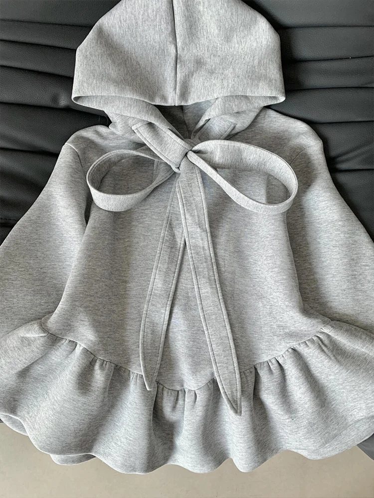 

ay Knot Flower Bud Hoodie ort Women's Sle Spring Autumn Winter Faion Unique Small Size Top