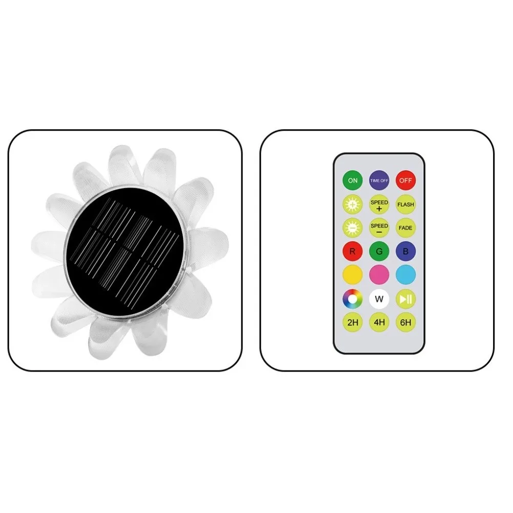 Garden Fountain Decor Solar Pool Light AS Shown 7-color Led Options Sunlight Charging System Polycrystalline Silicon Panel