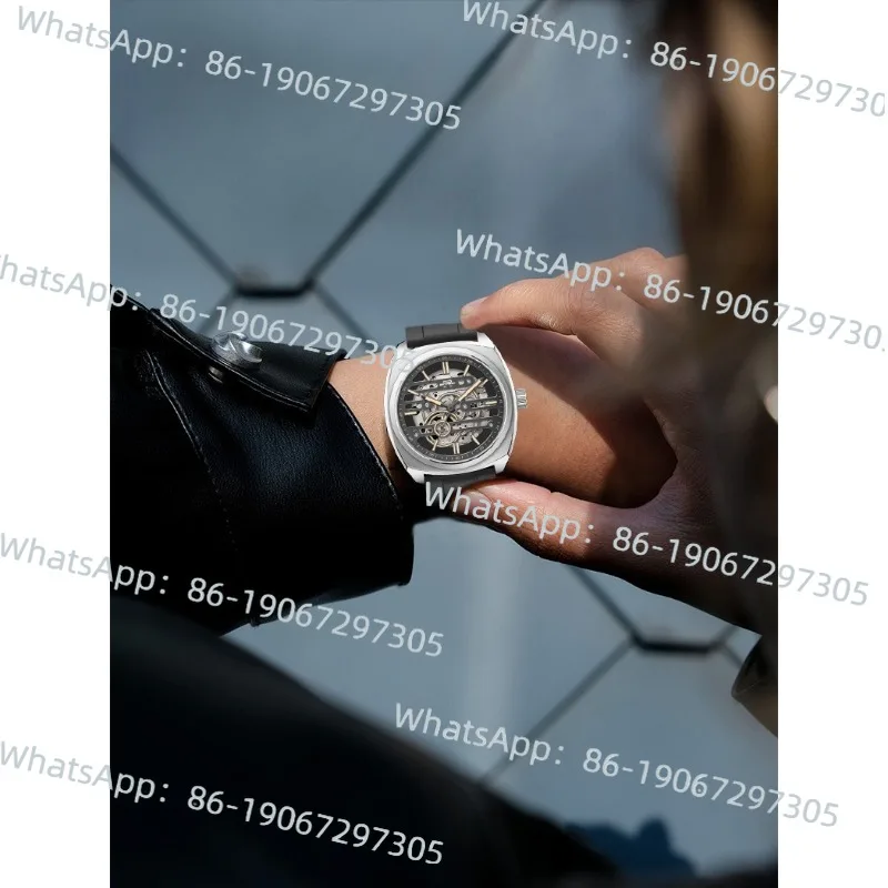 

Пекинские часы, автоматические машины, мужская мода, полая винная бочка, трендовый черный, водонепроницаемый, светящийся