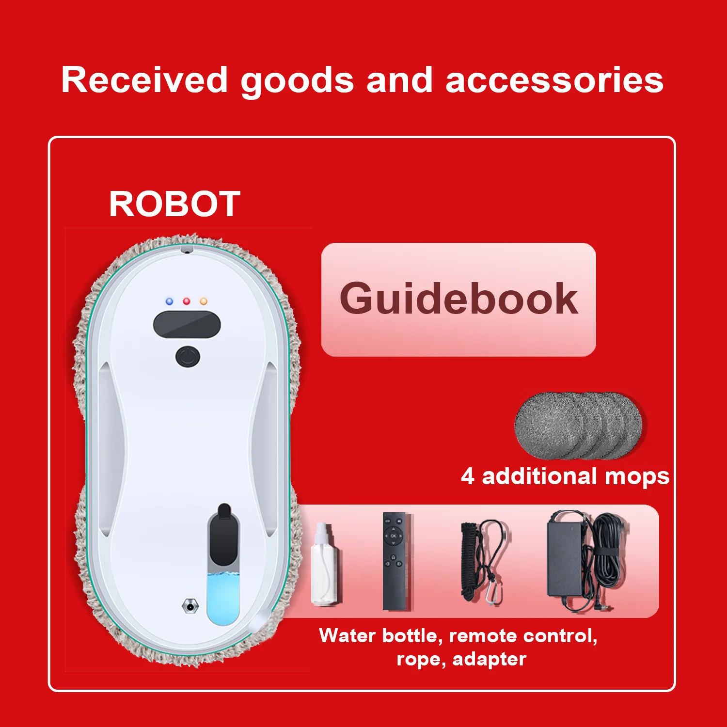 Water Spray 3 Year Warranty Automatic Smart home Windows Cleaner Robot Cleaning tool vacuum Electric