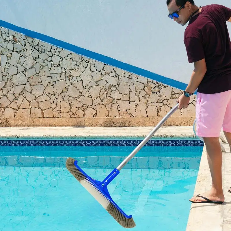 Swimming Pool Brush Durables Pool Floor Wall Cleaning Tool Pool Broom Algae Remover Scrubber Portable Cleaning Brush