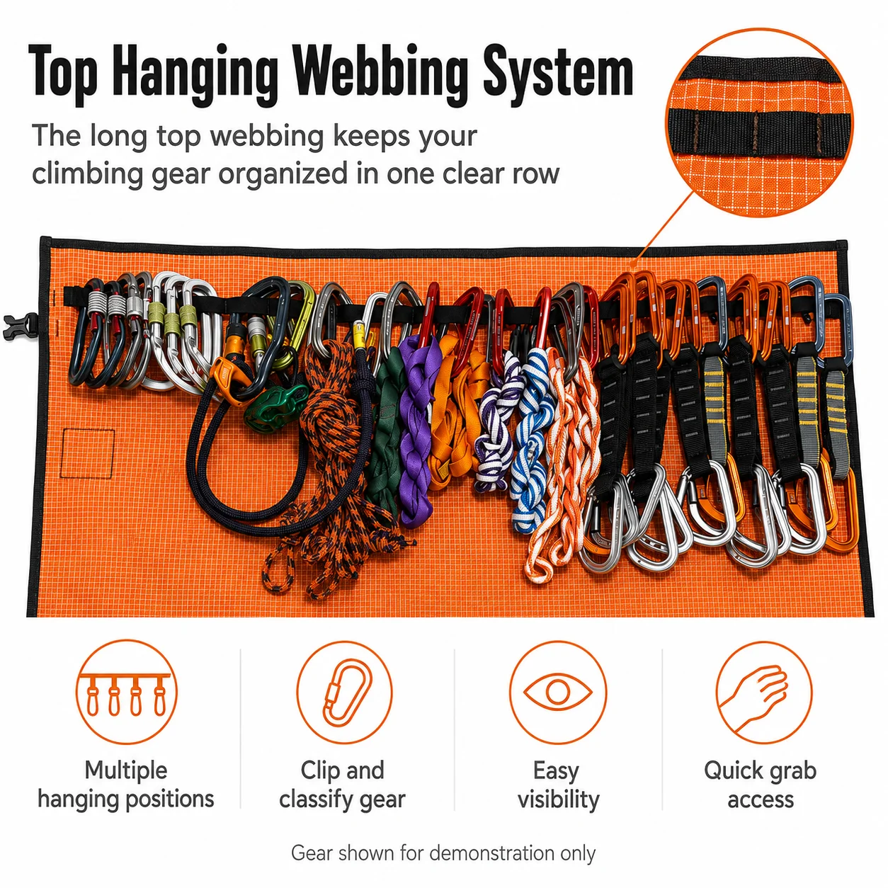 Climbing Gear Roll-Up Organizer 4