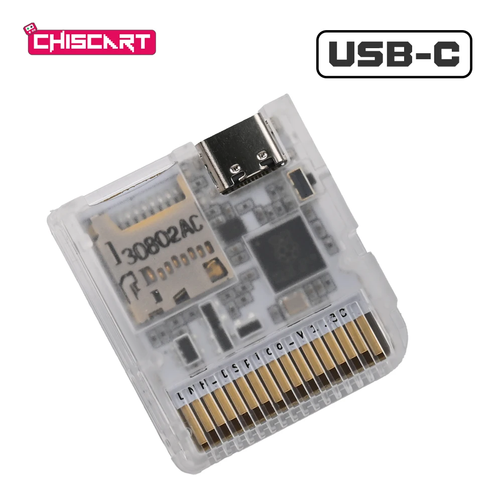 Cartouche de jeu Chiscart DSpico USB C pour consoles NDS, NDSL, DSi et 3DS