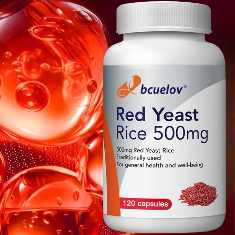 

Red Yeast Rice Extract 500 Mg Vegetarian– Advanced Healthy Heart Formula for Cardiovascular Health Supplement