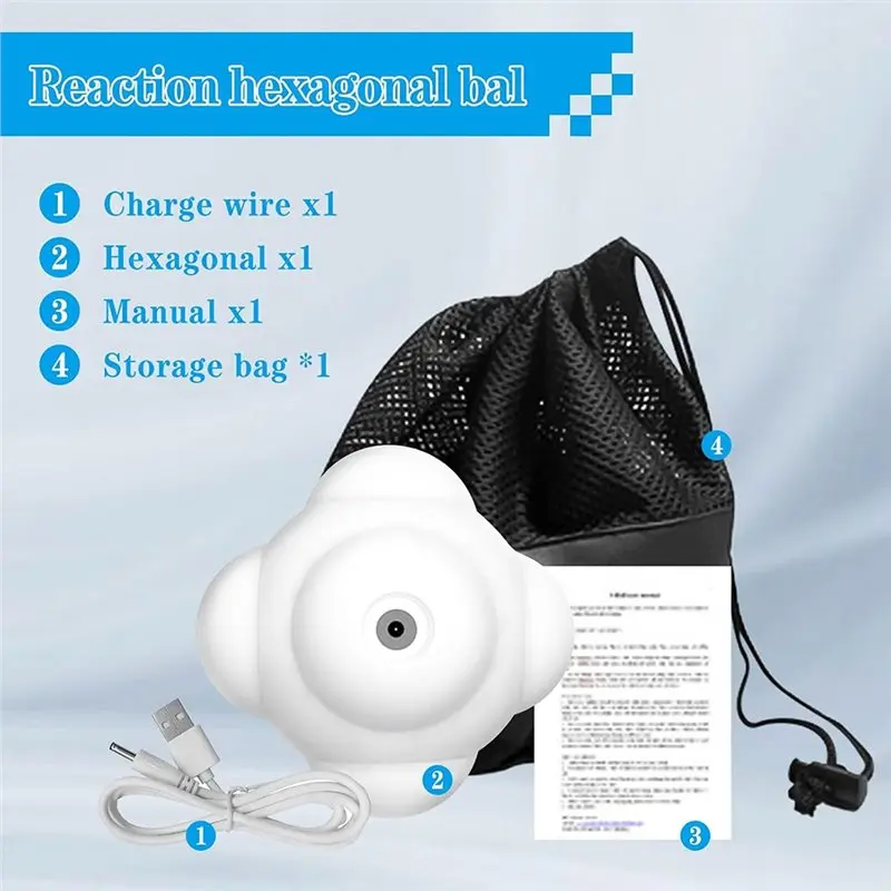 

B11A-Smart Agile Reaction Training Ball 6-Color Light Speed Reflex Ball Equipment Tools Light