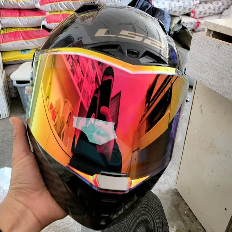 FOR LS2 FF805 Motorcycle Helmet Lens Color Visors Silver Lens Anti Fog Sticker Helmet Accessories