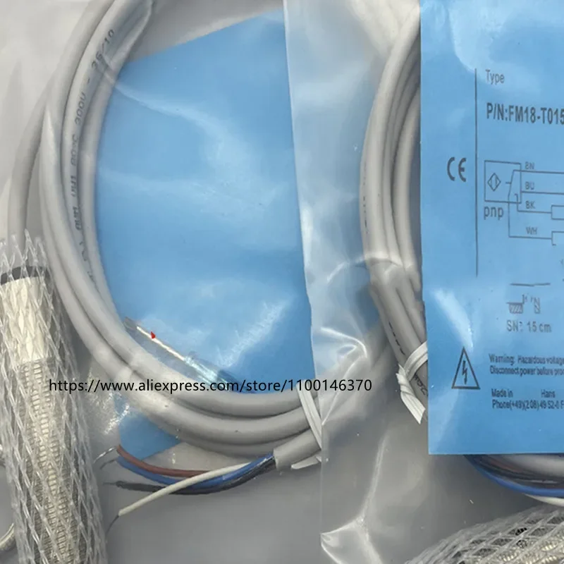 

2Pcs New High Quality Proximity Switch FM18-T015N-C31P2 FM18-T015P-C31P2