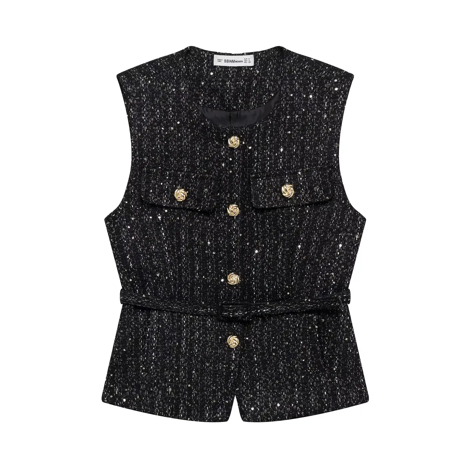 HH Tweed Vest Black M 5